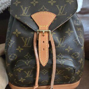 Authentic LV Monogram Montsouris MM Backpack